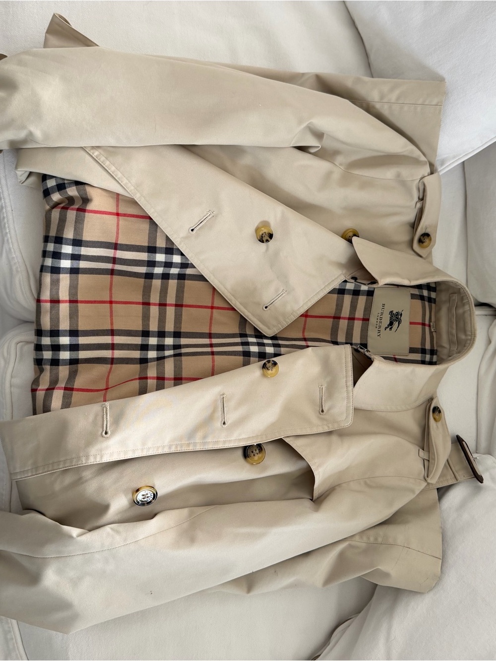 Burberry Women’s Ivybridge 10R Trench Coat Beige